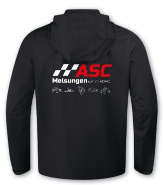 Schwarze Regenjacke ASC Melsungen e.V.